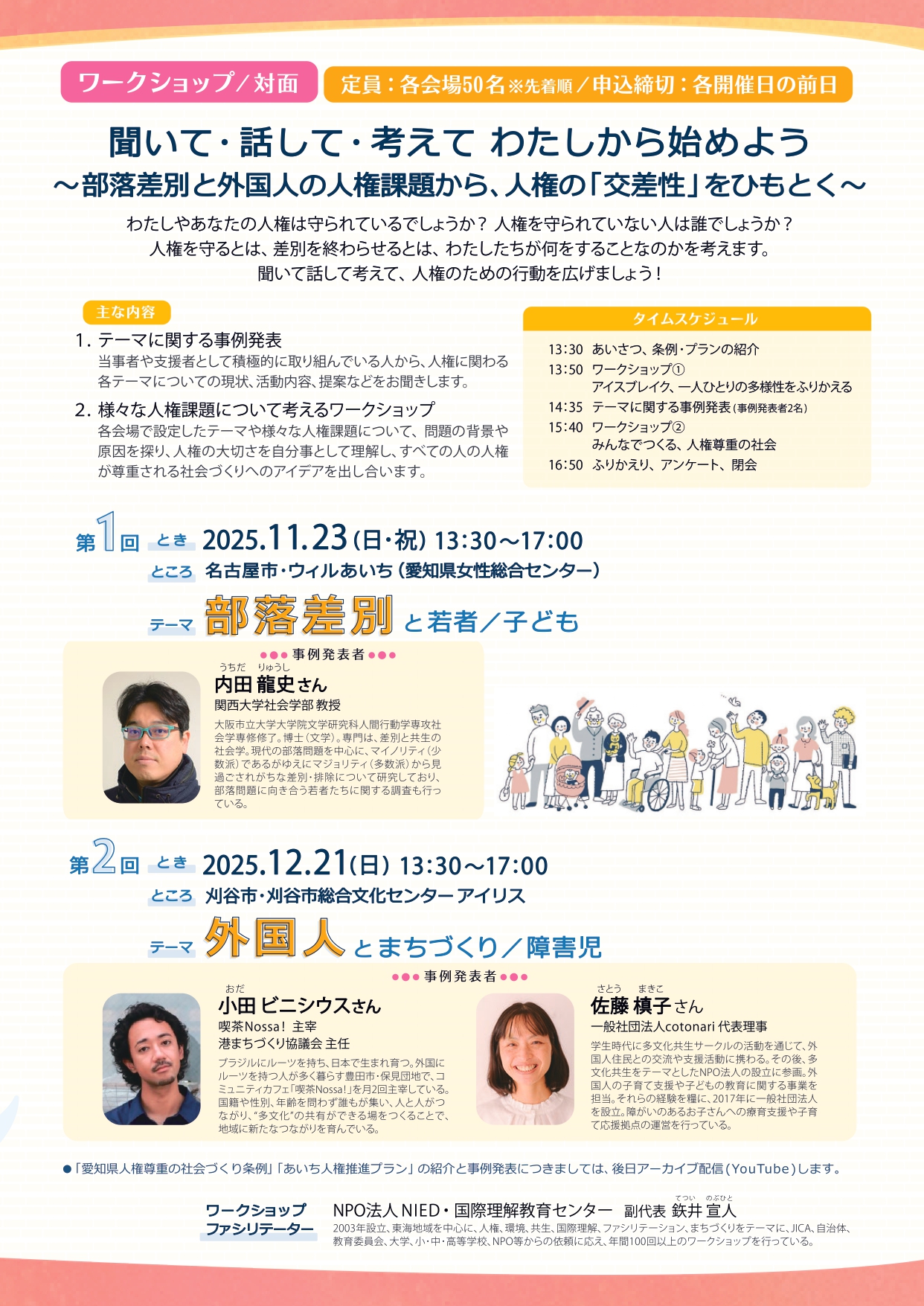 人権啓発キャラバン2025ワークショップ～聞いて･話して･考えてわたしから始めよう～